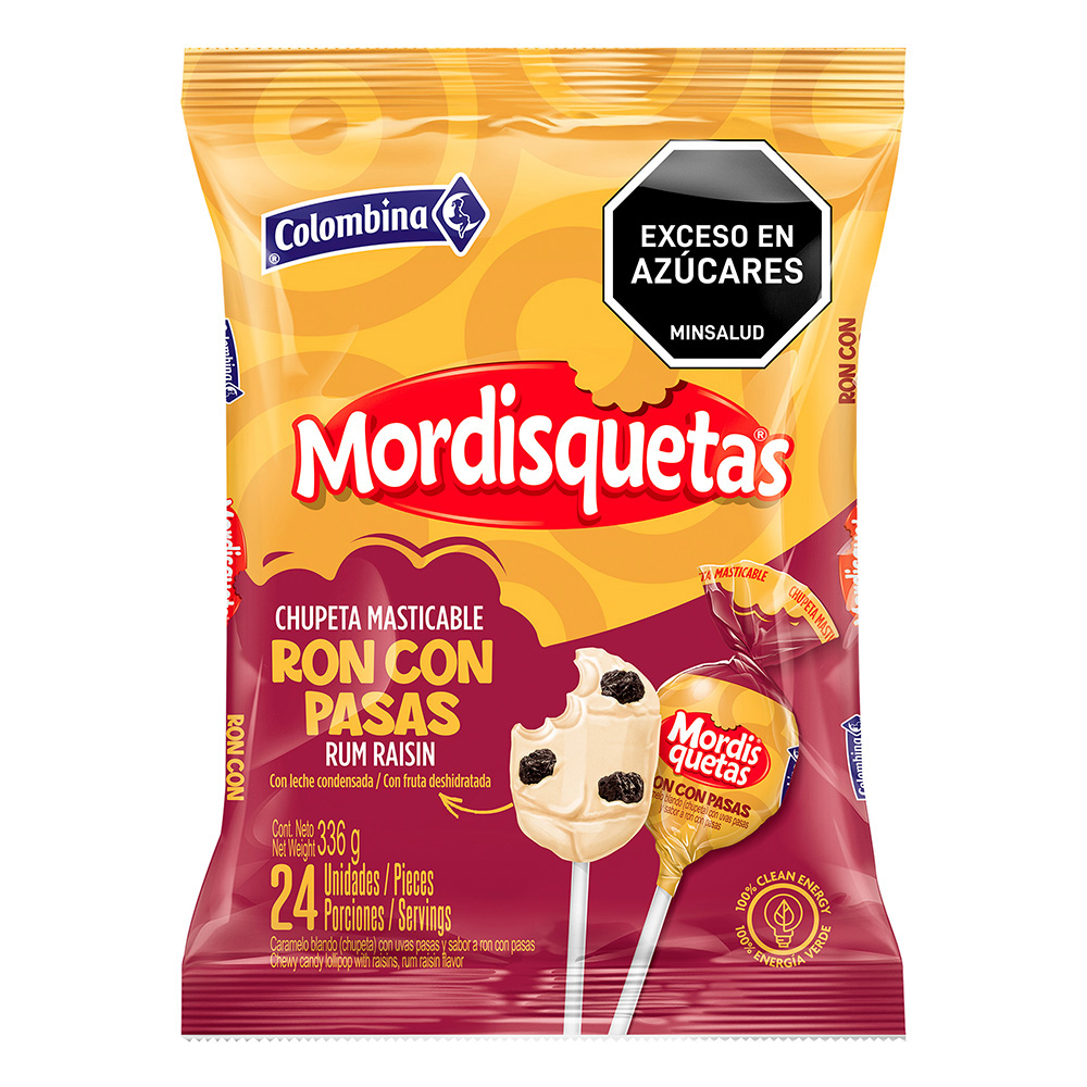 Mordisquetas Ron con pasas x24